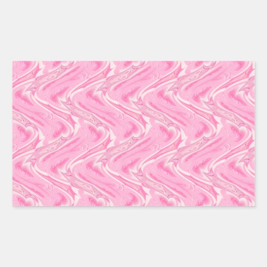 Sticker Rectangulaire Coton Candy rose Abstrait (Devant)