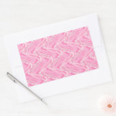 Sticker Rectangulaire Coton Candy rose Abstrait (Enveloppe)