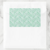 Sticker Rectangulaire Coton Candy Vert Abstrait (Sac)