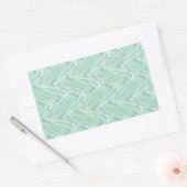 Sticker Rectangulaire Coton Candy Vert Abstrait (Enveloppe)