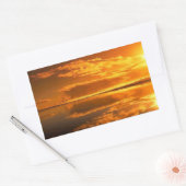 Sticker Rectangulaire Coucher de soleil (Enveloppe)