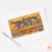 Sticker Rectangulaire Coucher de soleil Abstrait 0612 (Enveloppe)