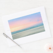Sticker Rectangulaire Coucher de soleil Abstrait sur la plage de La Haye (Enveloppe)