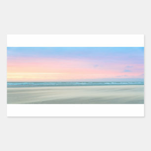 Sticker Rectangulaire Coucher de soleil Abstrait sur la plage de La Haye