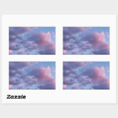 Sticker Rectangulaire Coucher de soleil barbe à papa (Feuille)