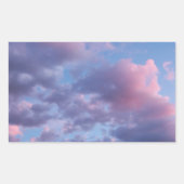 Sticker Rectangulaire Coucher de soleil barbe à papa (Devant)
