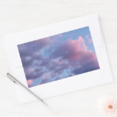 Sticker Rectangulaire Coucher de soleil barbe à papa (Enveloppe)