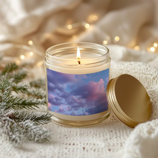 Sticker Rectangulaire Coucher de soleil Cotton Candy