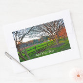 Sticker Rectangulaire Coucher de soleil d'automne par Shirley Taylor (Enveloppe)