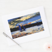 Sticker Rectangulaire Coucher de soleil de Gloucester par Winslow Homer (Enveloppe)
