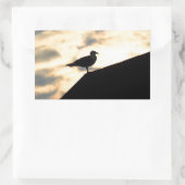Sticker Rectangulaire Coucher de soleil de Sea Gull (Sac)