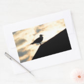 Sticker Rectangulaire Coucher de soleil de Sea Gull (Enveloppe)
