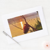 Sticker Rectangulaire Coucher de soleil du lac Pinecone (Enveloppe)