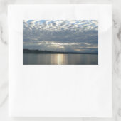 Sticker Rectangulaire Coucher de soleil en Colombie-Britannique (Sac)