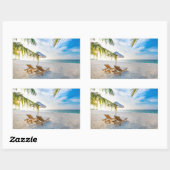 Sticker Rectangulaire Coucher de soleil Extraordinaire (Feuille)