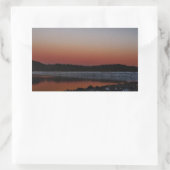 Sticker Rectangulaire Coucher de soleil sur le lac Arrowhead (Sac)