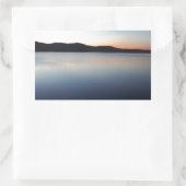 Sticker Rectangulaire Coucher de soleil sur le lac Arrowhead (Sac)