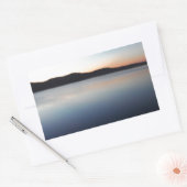 Sticker Rectangulaire Coucher de soleil sur le lac Arrowhead (Enveloppe)