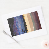 Sticker Rectangulaire Coucher de soleil sur Miami (Enveloppe)