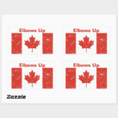 Sticker Rectangulaire Coudes en l'air (Feuille)