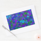 Sticker Rectangulaire Couleur du peacock (Enveloppe)