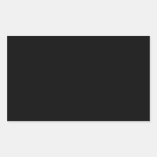 Sticker Rectangulaire Couleur noire unie
