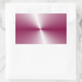 Sticker Rectangulaire Couleur rose violet Modèle blanc élégant personnal (Sac)