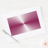 Sticker Rectangulaire Couleur rose violet Modèle blanc élégant personnal (Enveloppe)