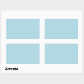 Sticker Rectangulaire Couleur solide Bleu clair (Feuille)
