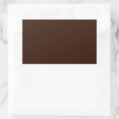 Sticker Rectangulaire Couleur solide Brown profonde (Sac)