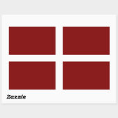 Sticker Rectangulaire Couleur solide Maroon (Feuille)
