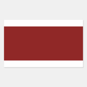 Sticker Rectangulaire Couleur solide Maroon