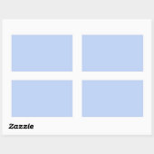Sticker Rectangulaire Couleur uni clair perwinkle bleu clair (Feuille)