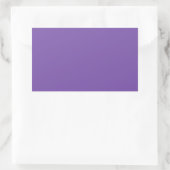 Sticker Rectangulaire Couleur unique Royal Purple Designer (Sac)