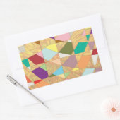 Sticker Rectangulaire Couleurs Abstraites éclatement du soleil (Enveloppe)