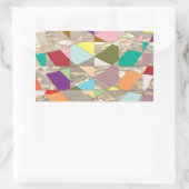 Sticker Rectangulaire Couleurs Abstraites or (Sac)