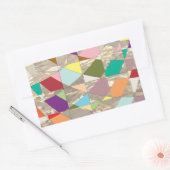 Sticker Rectangulaire Couleurs Abstraites or (Enveloppe)