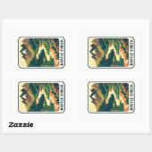 Sticker Rectangulaire Couleurs de Battle Creek Idaho (Feuille)