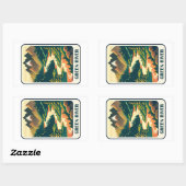 Sticker Rectangulaire Couleurs de Green River Utah (Feuille)