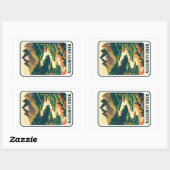 Sticker Rectangulaire Couleurs de la rivière Allegheny Pennsylvanie (Feuille)