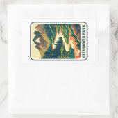 Sticker Rectangulaire Couleurs de la rivière Clearwater Idaho (Sac)
