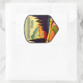 Sticker Rectangulaire Couleurs du sentier des Appalaches (Sac)