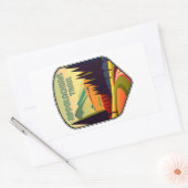 Sticker Rectangulaire Couleurs du sentier des Appalaches (Enveloppe)