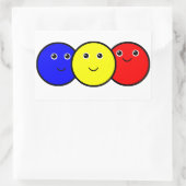 Sticker Rectangulaire Couleurs Primaires (Sac)