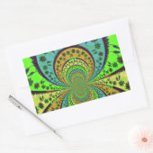 Sticker Rectangulaire Couleurs traditionnelles africaines Kaleidoscope A (Enveloppe)