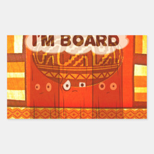 Sticker Rectangulaire Couleurs traditionnelles d'Afrique rouge dorée Imp