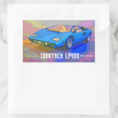 STICKER RECTANGULAIRE COUNTACH (Sac)