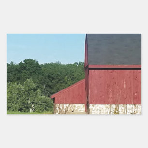 Sticker Rectangulaire Country Barn