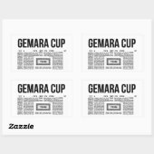 Sticker Rectangulaire Coupe Gemara - Gemorah Kopf. Talmud (Feuille)