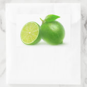 Sticker Rectangulaire Couper les limes (Sac)